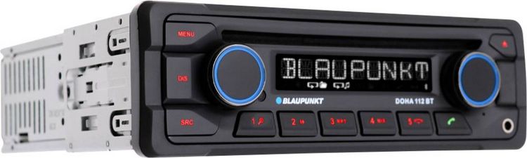 Produktbild: Blaupunkt Doha 112 BT Autoradio Anschluss f&uuml;r Lenkradfernbedienung, Bluetooth&reg;-Freisprecheinrichtung, inkl. Fernbedienung