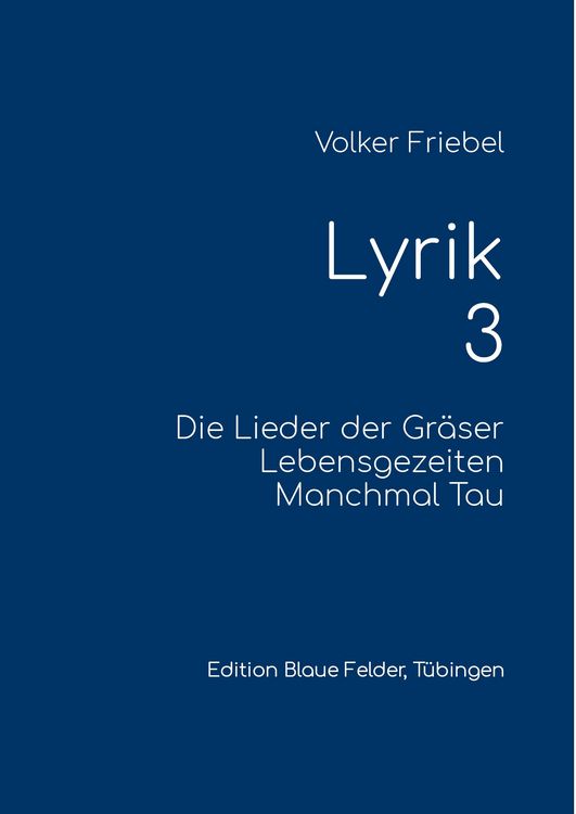 Produktbild: Lyrik 3