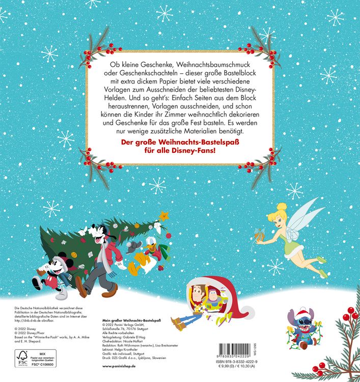 Weihnachtskarte „Für Große Enkelkinder“ Mit Bären & Schneemann – 22,9 X 15,2 Cm, Braun, Mit Umschlag