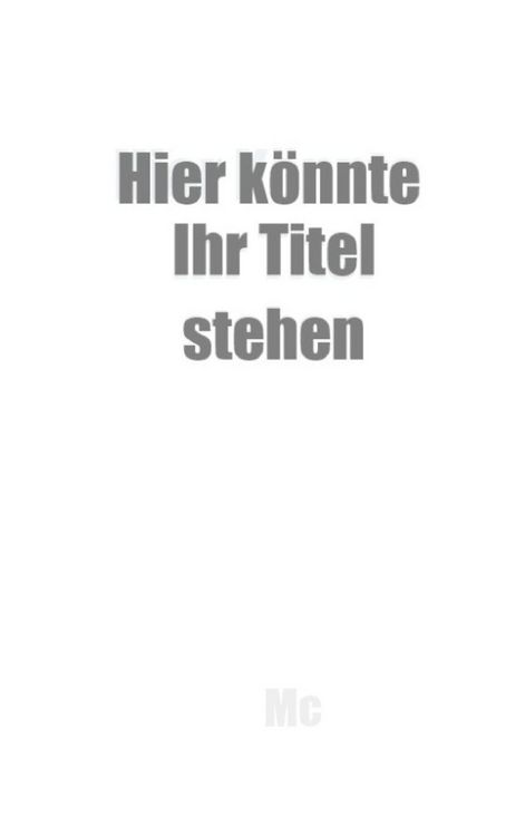 Produktbild: Hier k&ouml;nnte Ihr Titel stehen