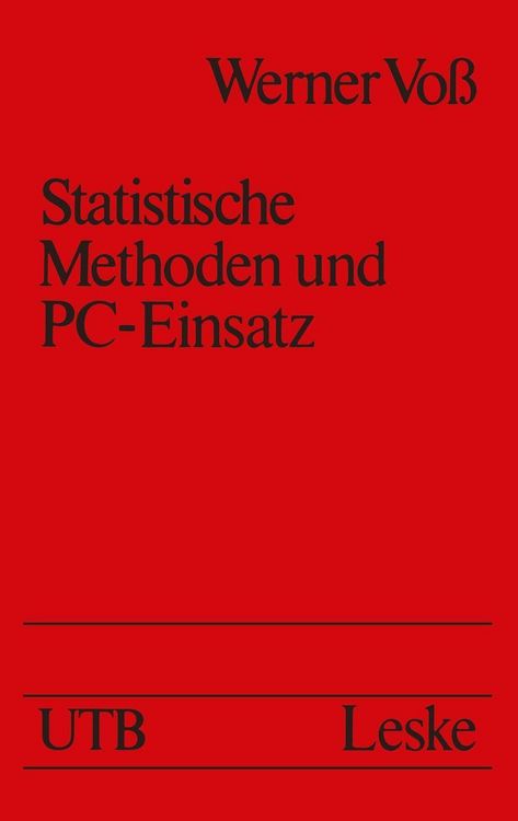 Produktbild: Statistische Methoden und PC-Einsatz