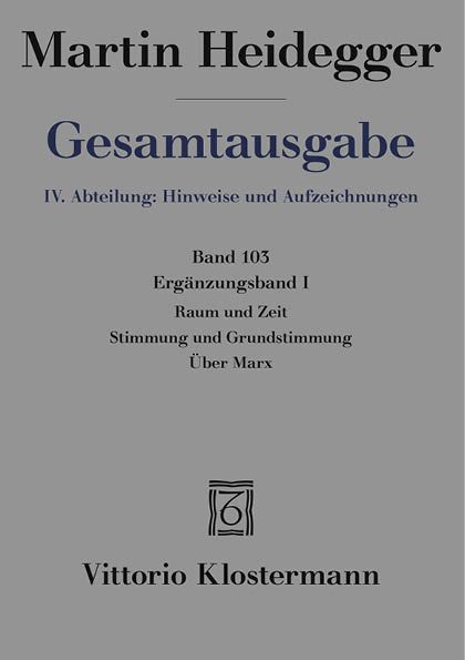 Produktbild: Raum und Zeit &ndash; Stimmung und Grundstimmung &ndash; &Uuml;ber Marx