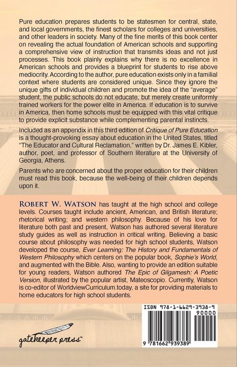 Produktbild: Critique of Pure Education