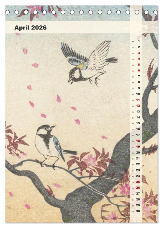 Produktbild: Ohara Koson - Gefiederte Sch&ouml;nheiten (Tischkalender 2026 DIN A5 hoch), CALVENDO Monatskalender