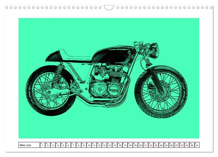 Produktbild: Motor Craft Motorr&auml;der (Wandkalender 2026 DIN A3 quer), CALVENDO Monatskalender