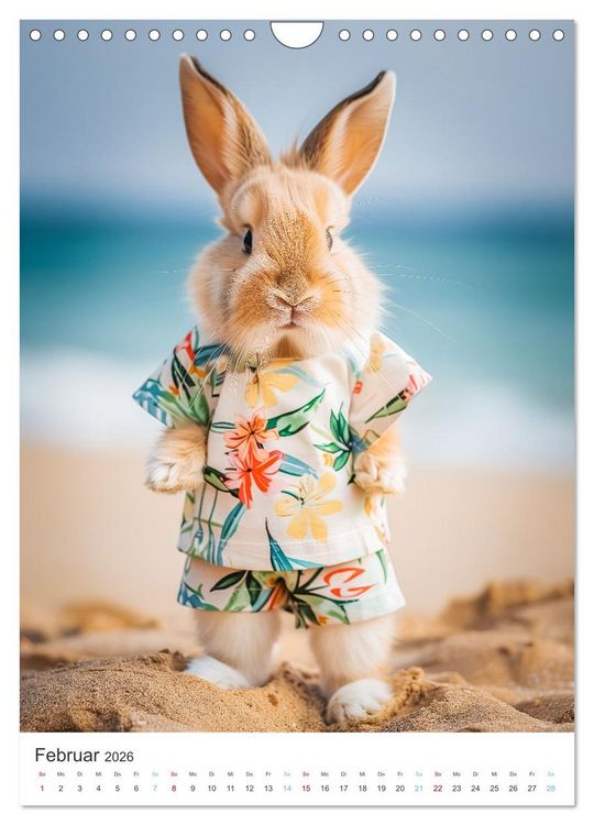 Produktbild: Was macht der Osterhase in seiner Freizeit (Wandkalender 2026 DIN A4 hoch), CALVENDO Monatskalender