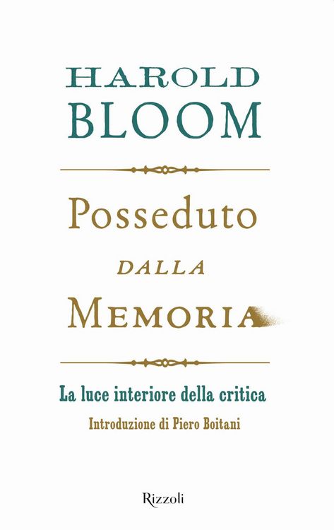Produktbild: Posseduto dalla memoria. La luce interiore della critica
