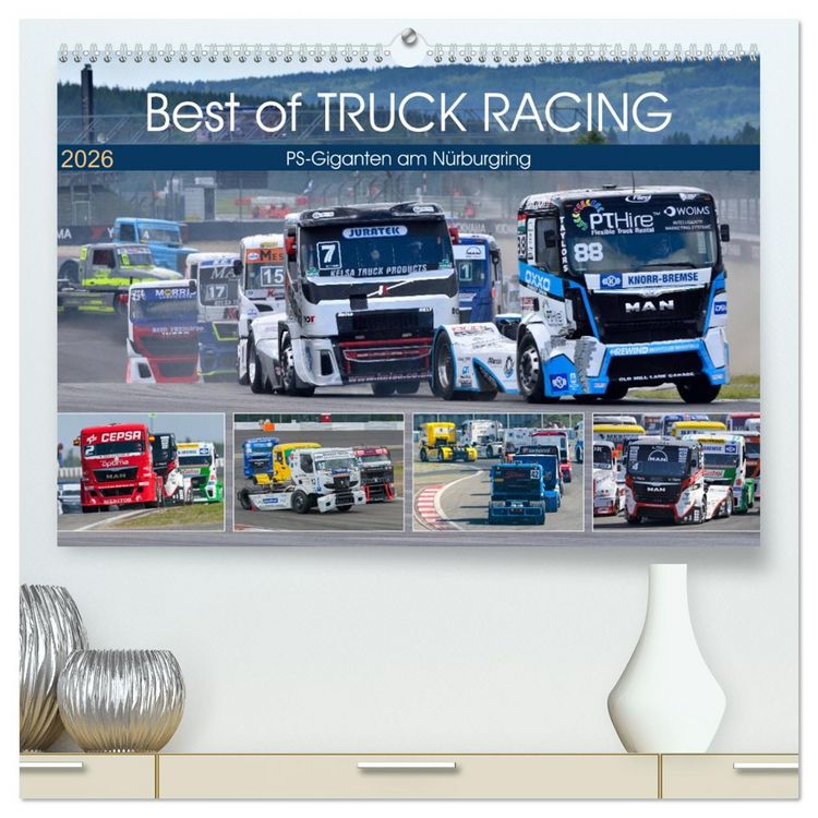 Produktbild: Best of TRUCK RACING (hochwertiger Premium Wandkalender 2026 DIN A2 quer), Kunstdruck in Hochglanz
