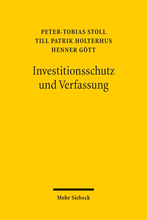 Produktbild: Investitionsschutz und Verfassung