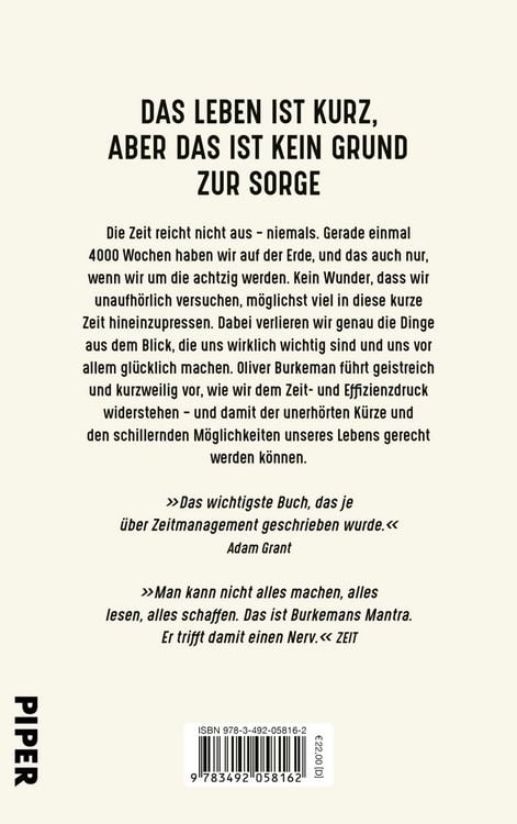 Produktbild: 4000 Wochen