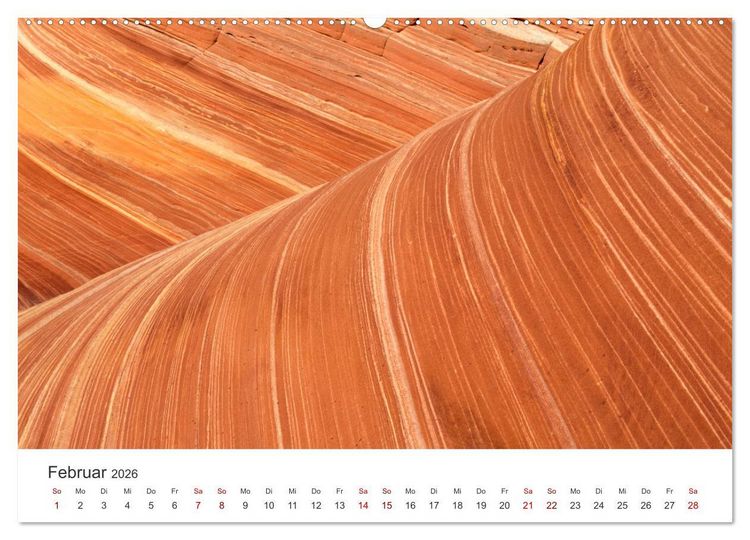 Produktbild: Paria Canyon - The Wave Naturwunder (Wandkalender 2026 DIN A2 quer), CALVENDO Monatskalender