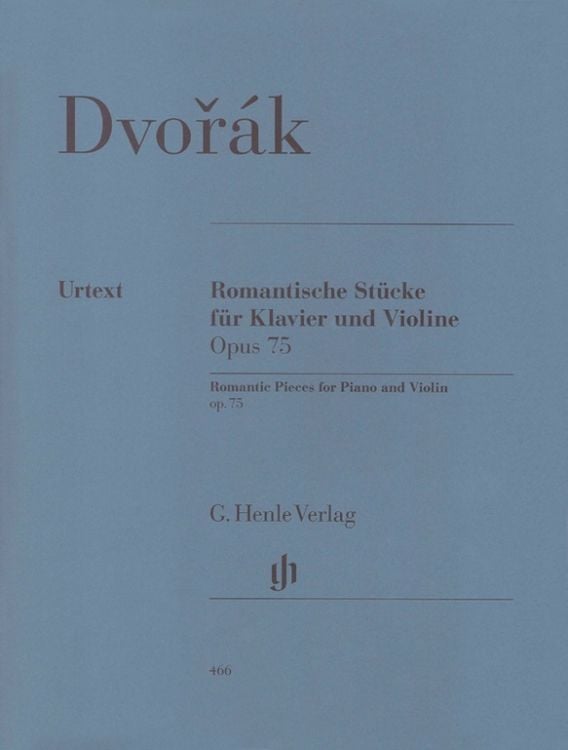 Produktbild: Antonín Dvorák - Romantische Stücke op. 75 für Klavier und Violine