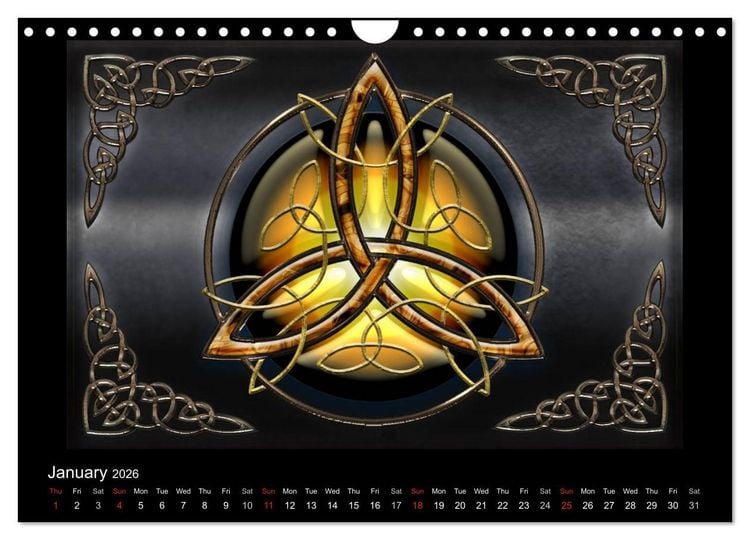 Produktbild: Celtic Symbols (Wall Calendar 2026 DIN A4 landscape), CALVENDO 12 Month Wall Calendar