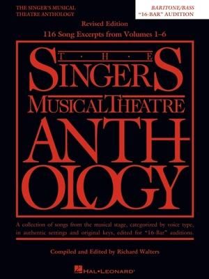 Produktbild: The Singer's Musical Theatre Anthology: 16-Bar Audition Baritone/Bass Edition Voice and Piano Audition Songbook for Broadway Musicals Nfmc 2024-2028 Selection Vocal Collection for Singers