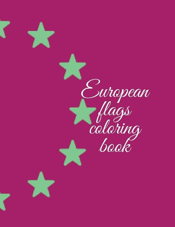 Produktbild: European flags coloring book