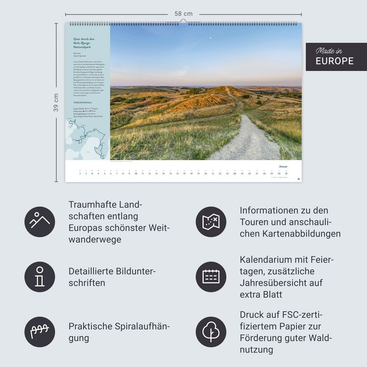 Produktbild: Weitwanderwege Edition Kalender 2027