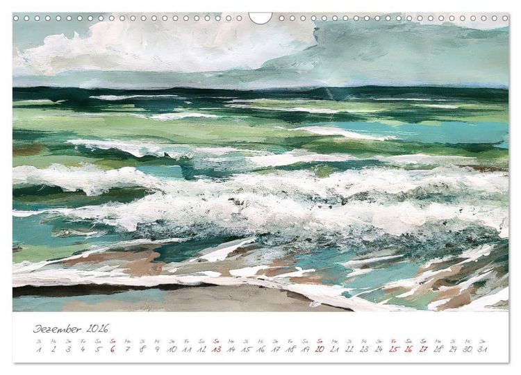 Produktbild: R&uuml;gen in Farbe - Mit Pinsel und Farbe auf der Lieblingsinsel (Wandkalender 2026 DIN A3 quer), CALVENDO Monatskalender