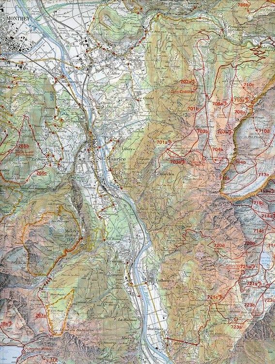 Produktbild: Swisstopo 1 : 50 000 St-Maurice Ski