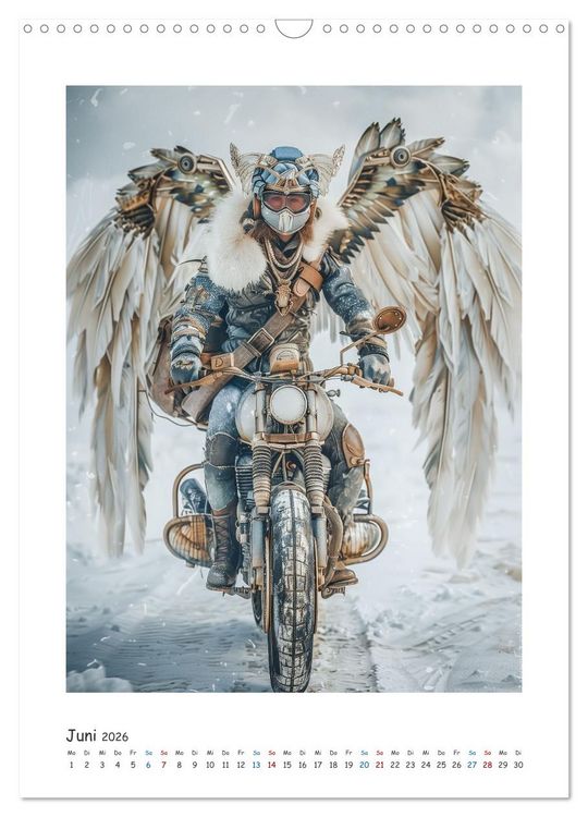 Produktbild: Freiheit auf zwei R&auml;dern - Die Abenteuer der Angel-Biker (Wandkalender 2026 DIN A3 hoch), CALVENDO Monatskalender