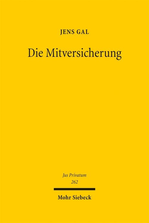 Produktbild: Gal, J: Mitversicherung