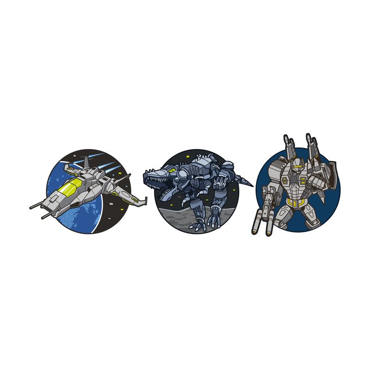 Produktbild: SCHNEIDERS Schulranzen Patches 3er Set Space Robots