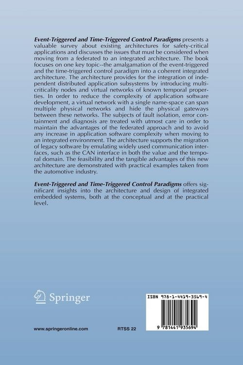 Produktbild: Event-Triggered and Time-Triggered Control Paradigms