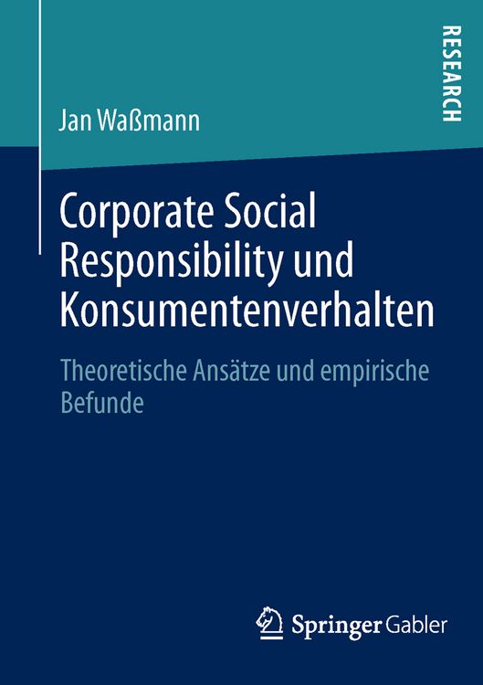Produktbild: Corporate Social Responsibility und Konsumentenverhalten