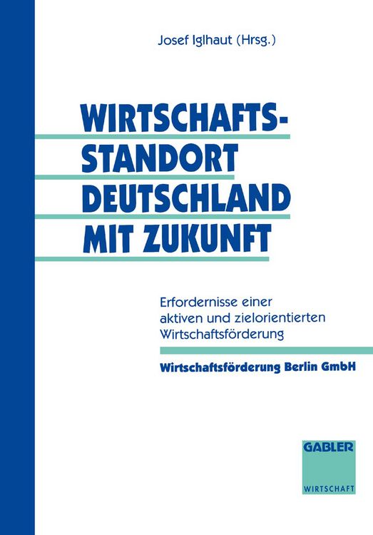 Produktbild: Wirtschaftsstandort Deutschland mit Zukunft