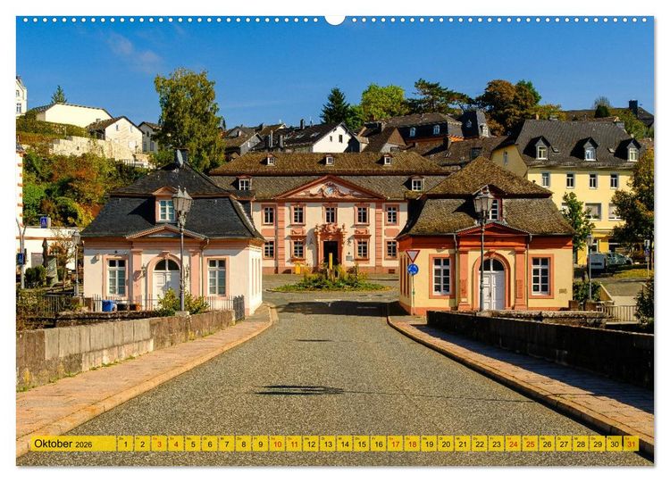 Produktbild: Ein Blick auf Weilburg an der Lahn (hochwertiger Premium Wandkalender 2026 DIN A2 quer), Kunstdruck in Hochglanz