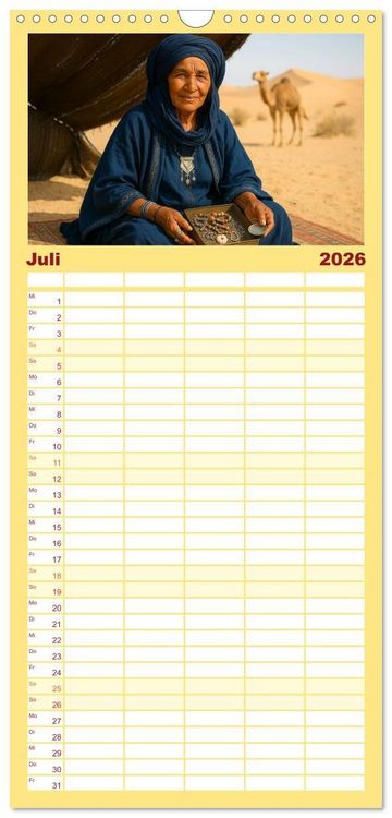 Produktbild: Familienplaner 2026 - Die H&uuml;ter alter Welten mit 5 Spalten (Wandkalender, 21 x 45 cm) CALVENDO