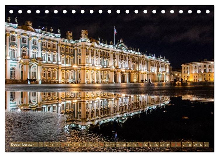 Produktbild: St. Petersburg - Alles Gold was gl&auml;nzt (Tischkalender 2027 DIN A5 quer), CALVENDO Monatskalender
