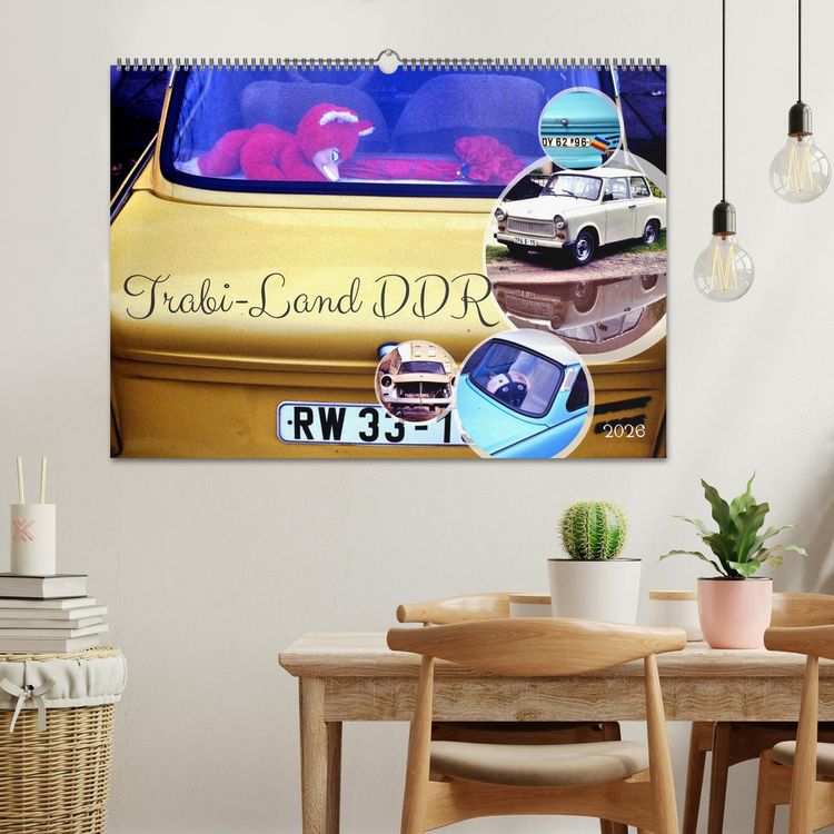Produktbild: Trabi-Land DDR (Wandkalender 2026 DIN A2 quer), CALVENDO Monatskalender