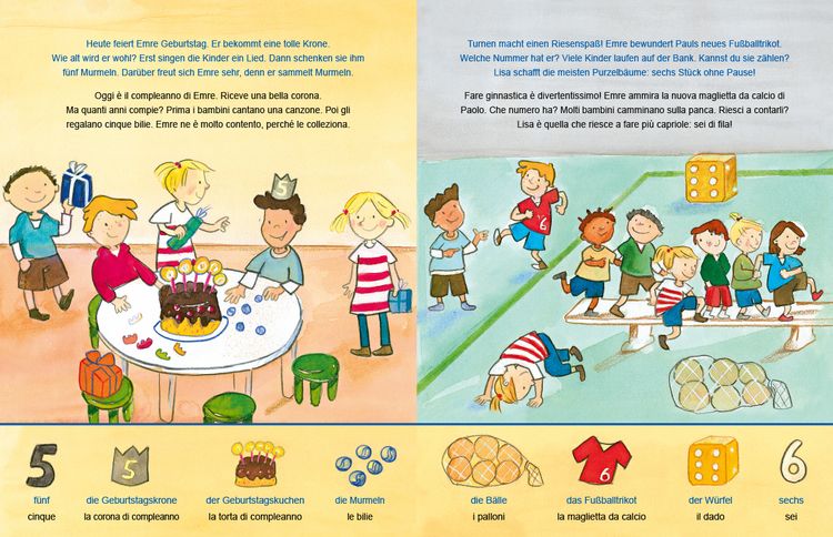 Produktbild: 1, 2, 3 im Kindergarten (Deutsch-Italienisch)