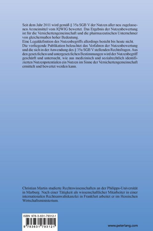 Produktbild: Die Nutzenbewertung von Arzneimitteln nach &sect; 35a SGB V