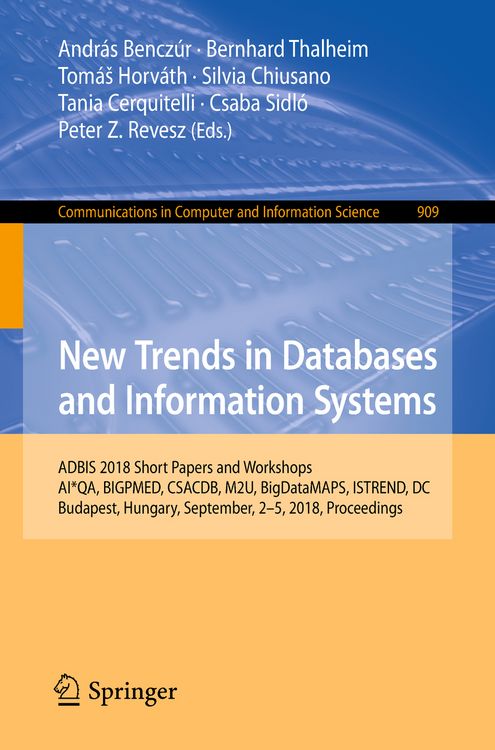 Produktbild: New Trends in Databases and Information Systems
