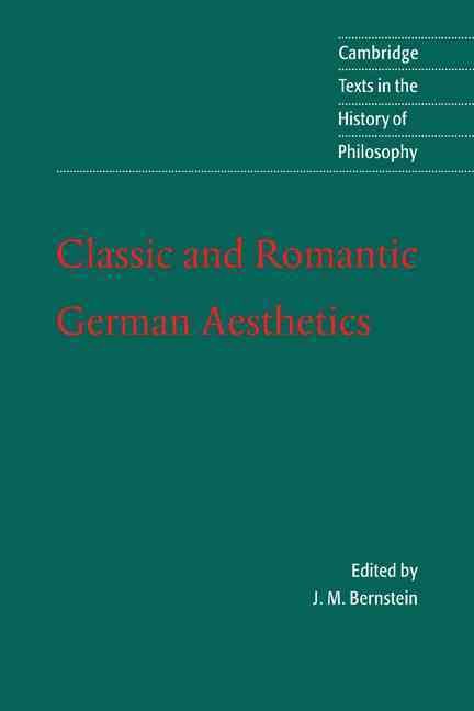 Produktbild: Classic and Romantic German Aesthetics