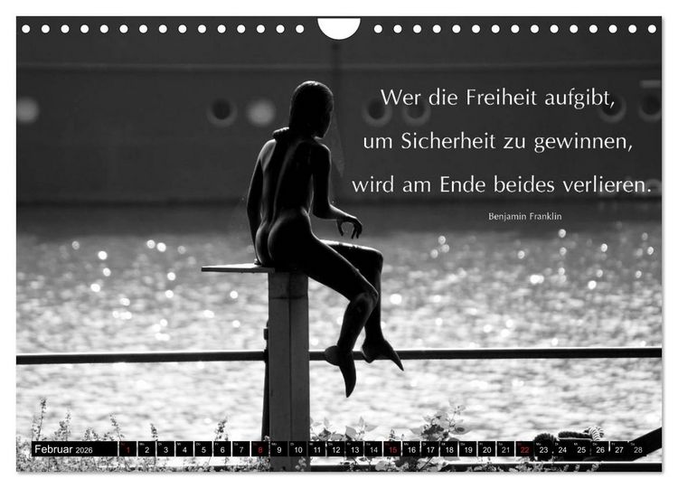 Produktbild: Weisheiten, Zitate und Spr&uuml;che - Ein Jahr voller Gedanken 2026 (Wandkalender 2026 DIN A4 quer), CALVENDO Monatskalender