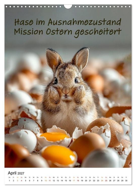 Produktbild: Ei Kalender - das gr&ouml;&szlig;te Ei-Spektakel seit Beginn der Zeitrechnung (Wandkalender 2027 DIN A3 hoch), CALVENDO Monatskalender