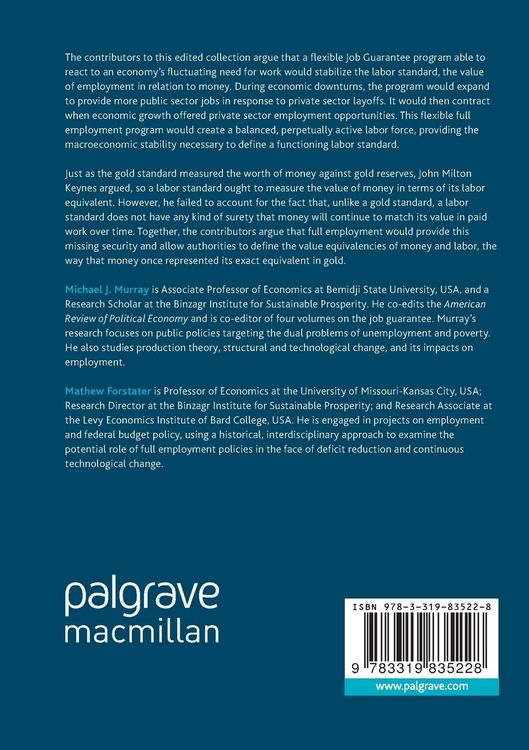 Produktbild: The Job Guarantee and Modern Money Theory