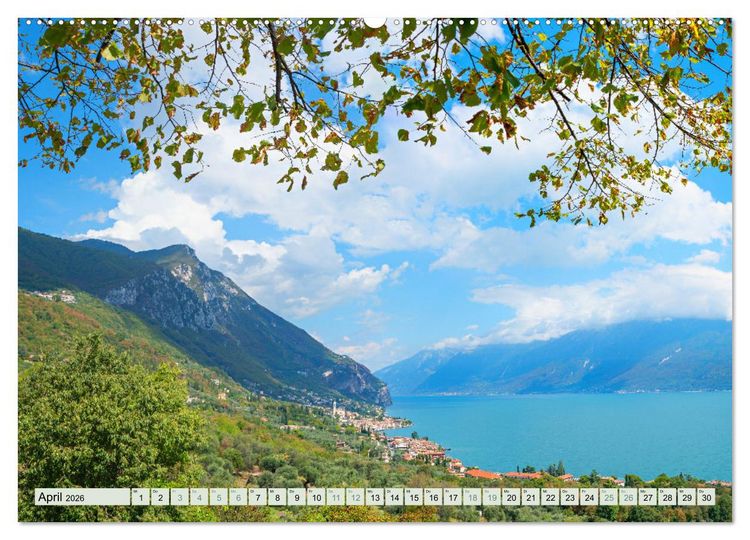 Produktbild: Gardasee - Perle Italiens (hochwertiger Premium Wandkalender 2026 DIN A2 quer), Kunstdruck in Hochglanz