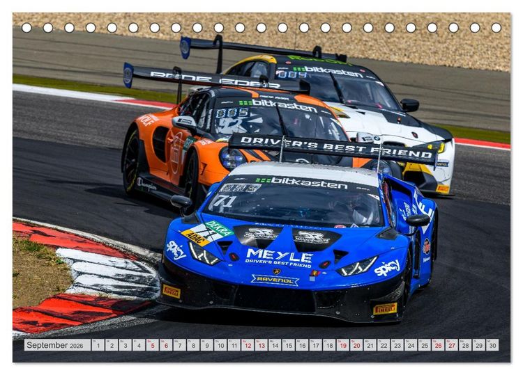 Produktbild: Wilde Stiere am N&uuml;rburgring (Tischkalender 2026 DIN A5 quer), CALVENDO Monatskalender