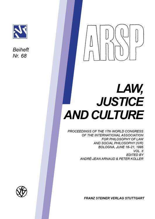 Produktbild: Challenges to Law at the End of the 20th Century: Law, Justice and Culture.
