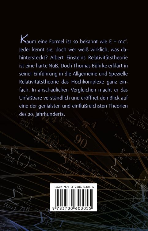 Produktbild: E=mc2 - Einf&uuml;hrung in die allgemeine und spezielle Relativit&auml;tstheorie