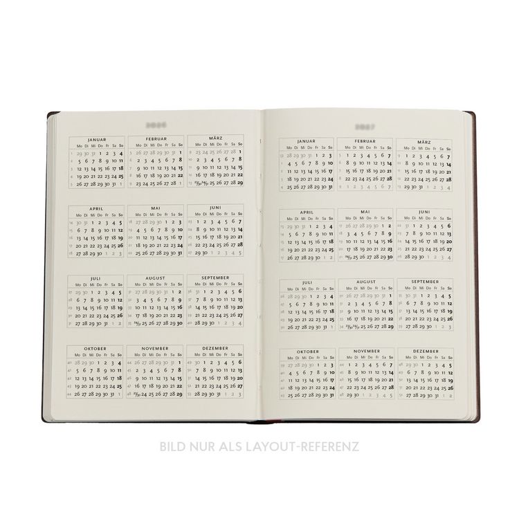 Produktbild: 12-Monatskalender 2027 Seidenhimmel Mini Horizontal