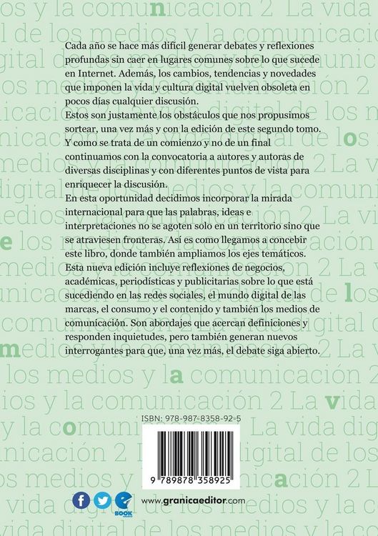 Produktbild: Vida Digital De Los Medios Y La Comunicaci&oacute;n 2
