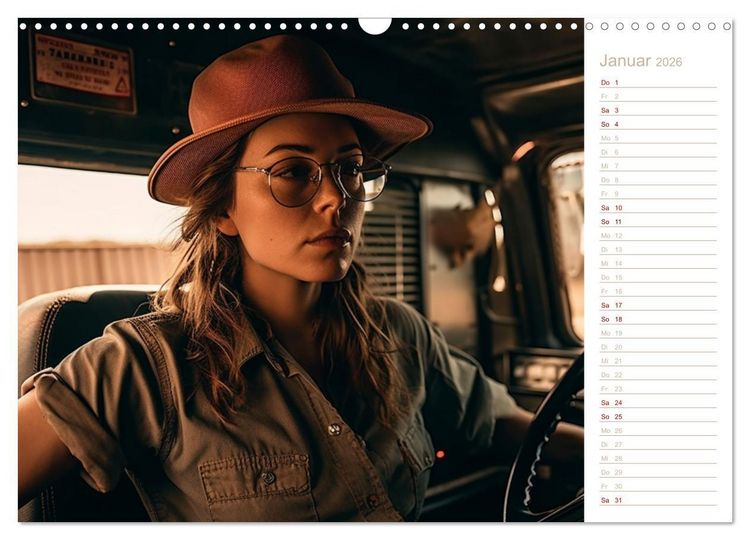 Produktbild: Truckerinnen (Wandkalender 2026 DIN A3 quer), CALVENDO Monatskalender