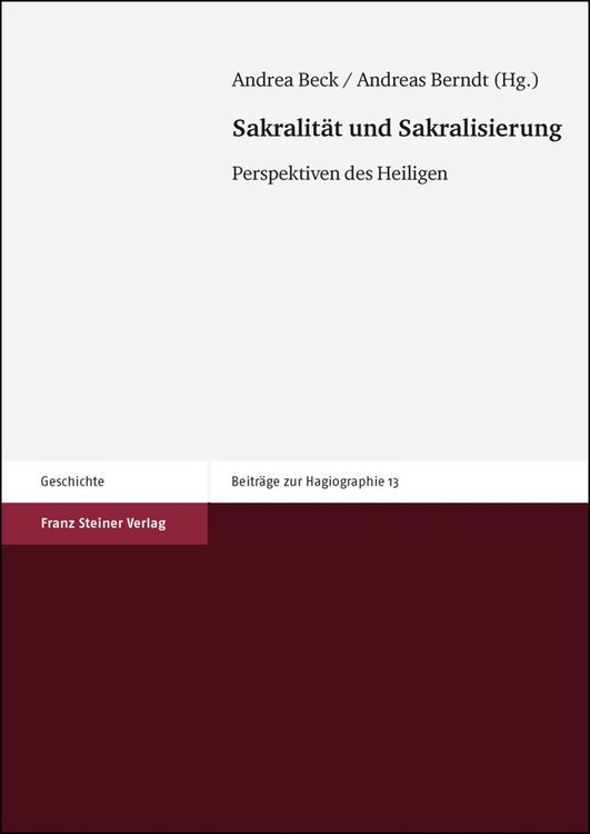Produktbild: Sakralit&auml;t und Sakralisierung