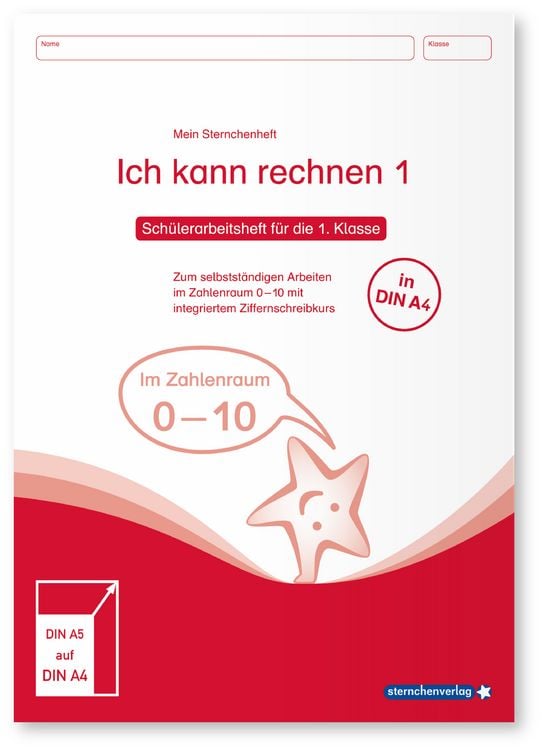 Produktbild: Ich kann rechnen 1 Mein Sternchenheft für die 1. Klasse in DIN A4