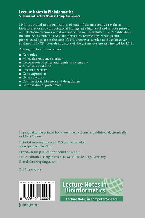 Produktbild: Pattern Recognition in Bioinformatics