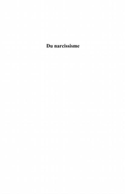 Produktbild: Du narcissisme